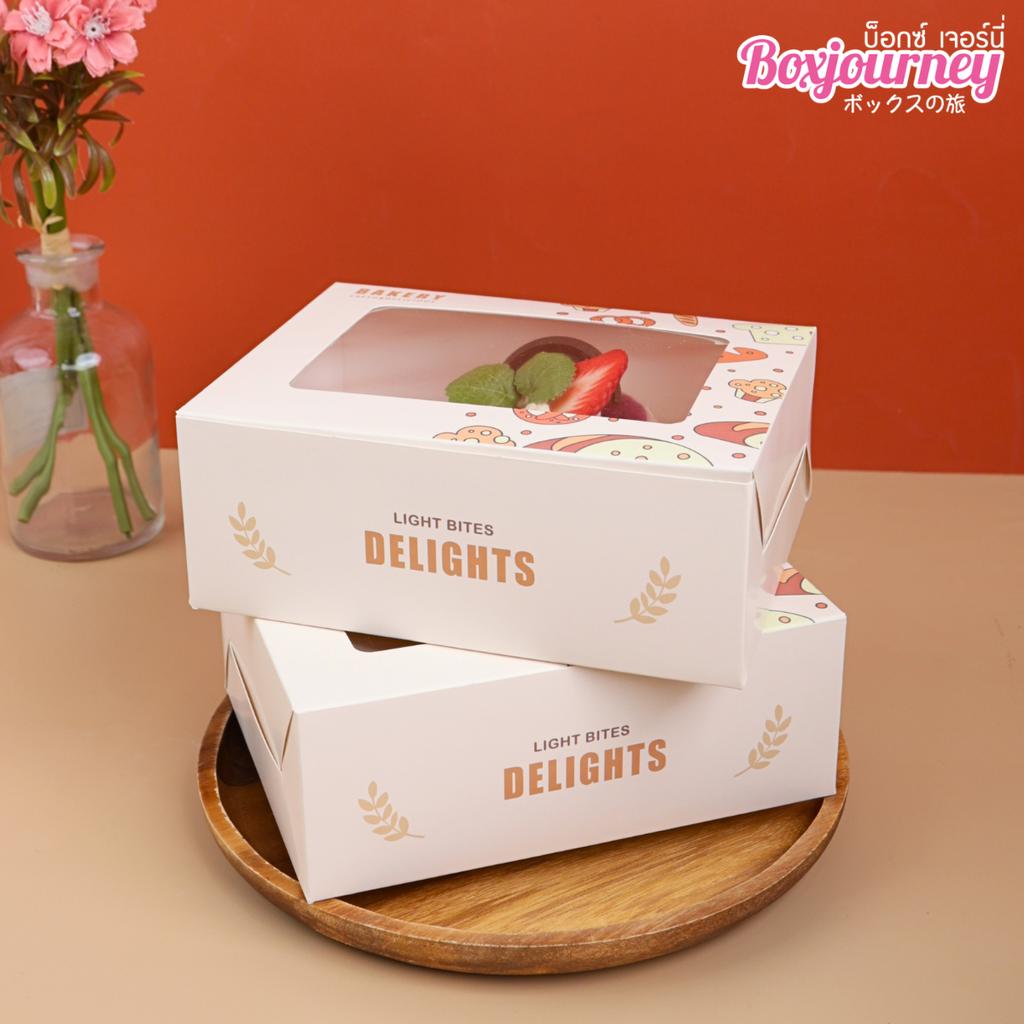 กล่องสแน็คมีหน้าต่าง ลาย Cozy Bites