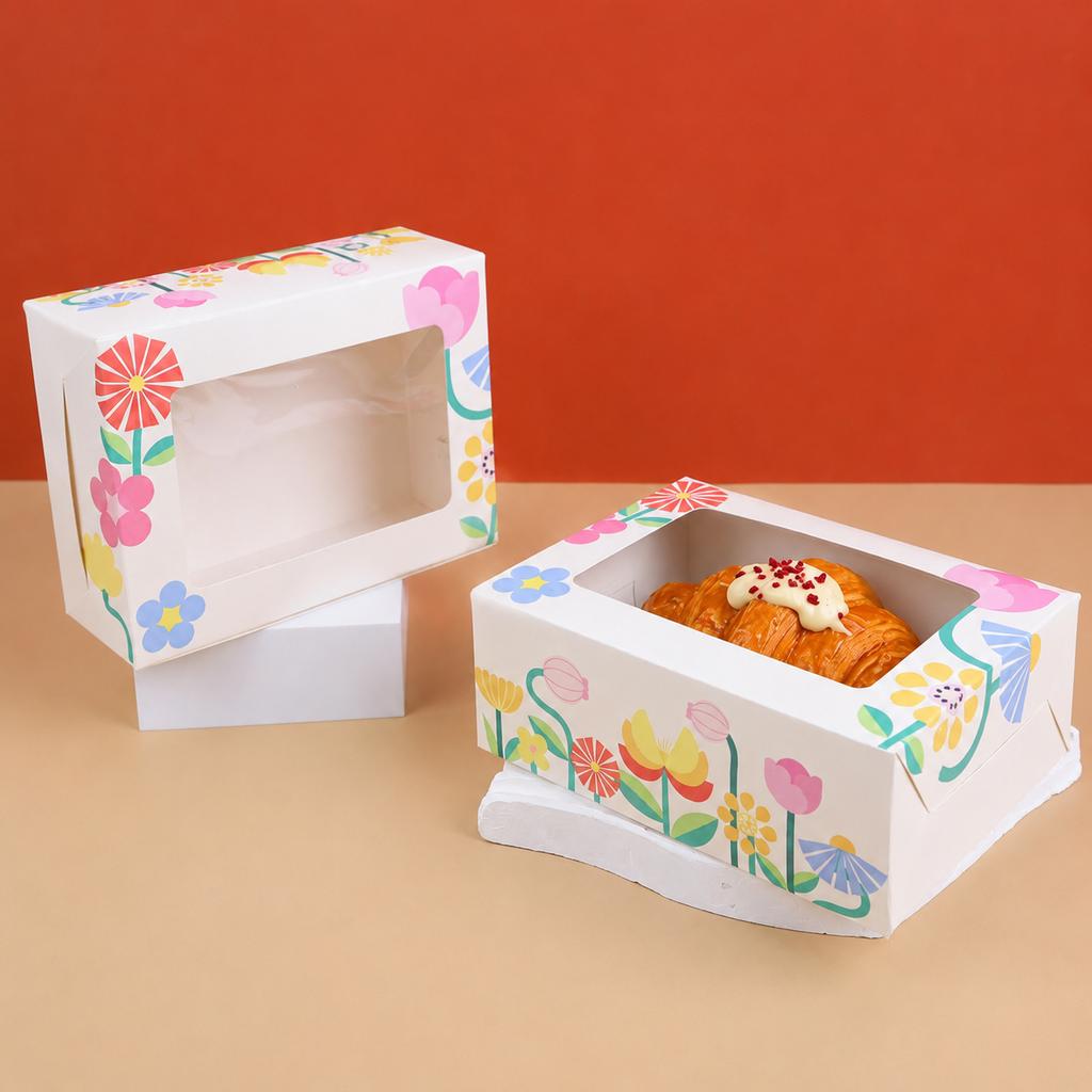 กล่องสแน็คมีหน้าต่าง ลาย Blossom Garden