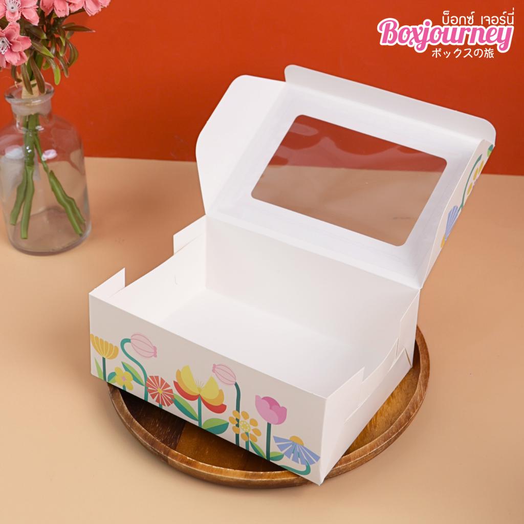 กล่องสแน็คมีหน้าต่าง ลาย Blossom Garden