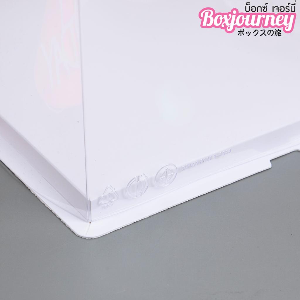 กล่องเค้กพลาสติก 1 ปอนด์ทรงสูง ฝาใส ขนาด 21.5x21.5x31.5 ซม.