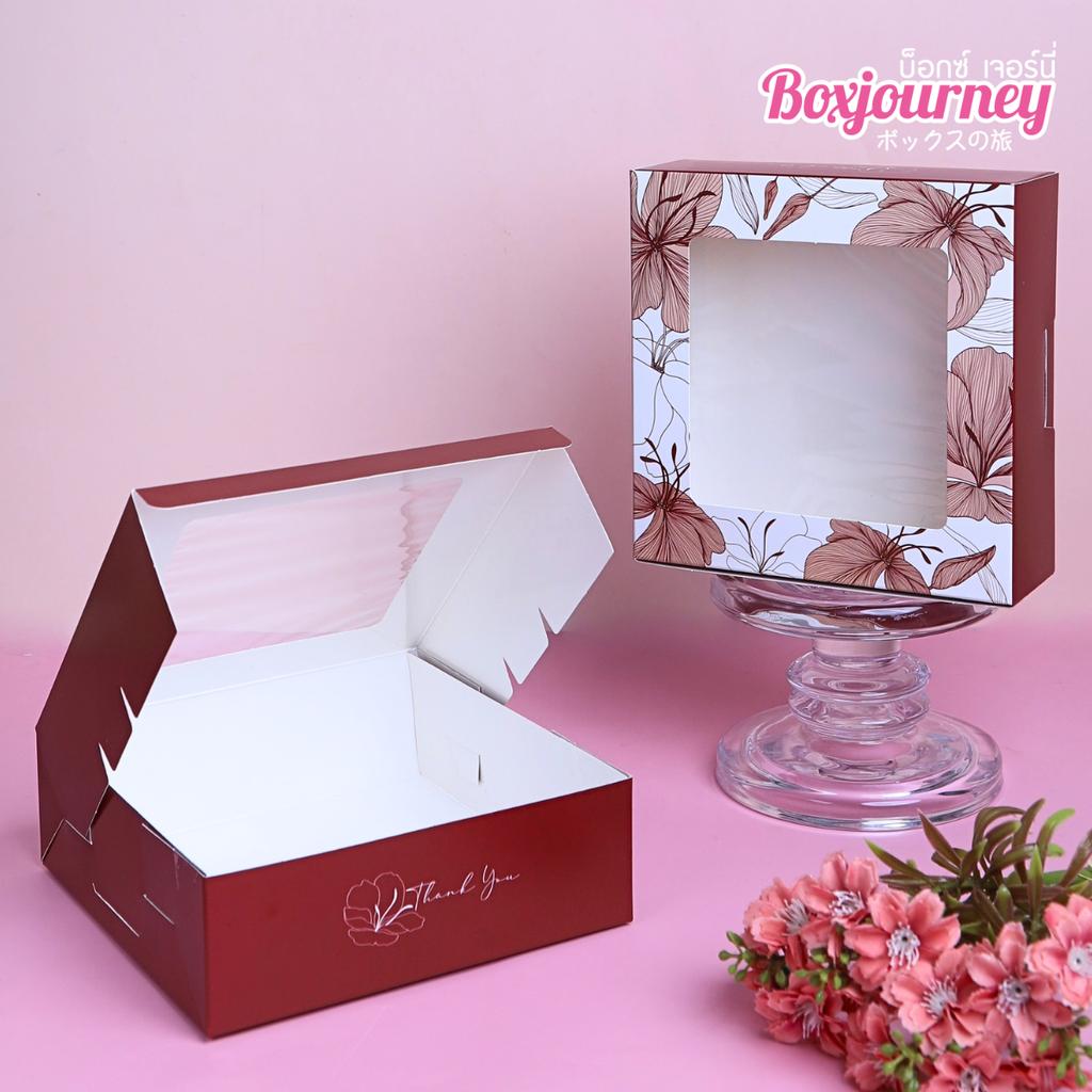 กล่องชิฟฟ่อน ลาย Ruby Bloom