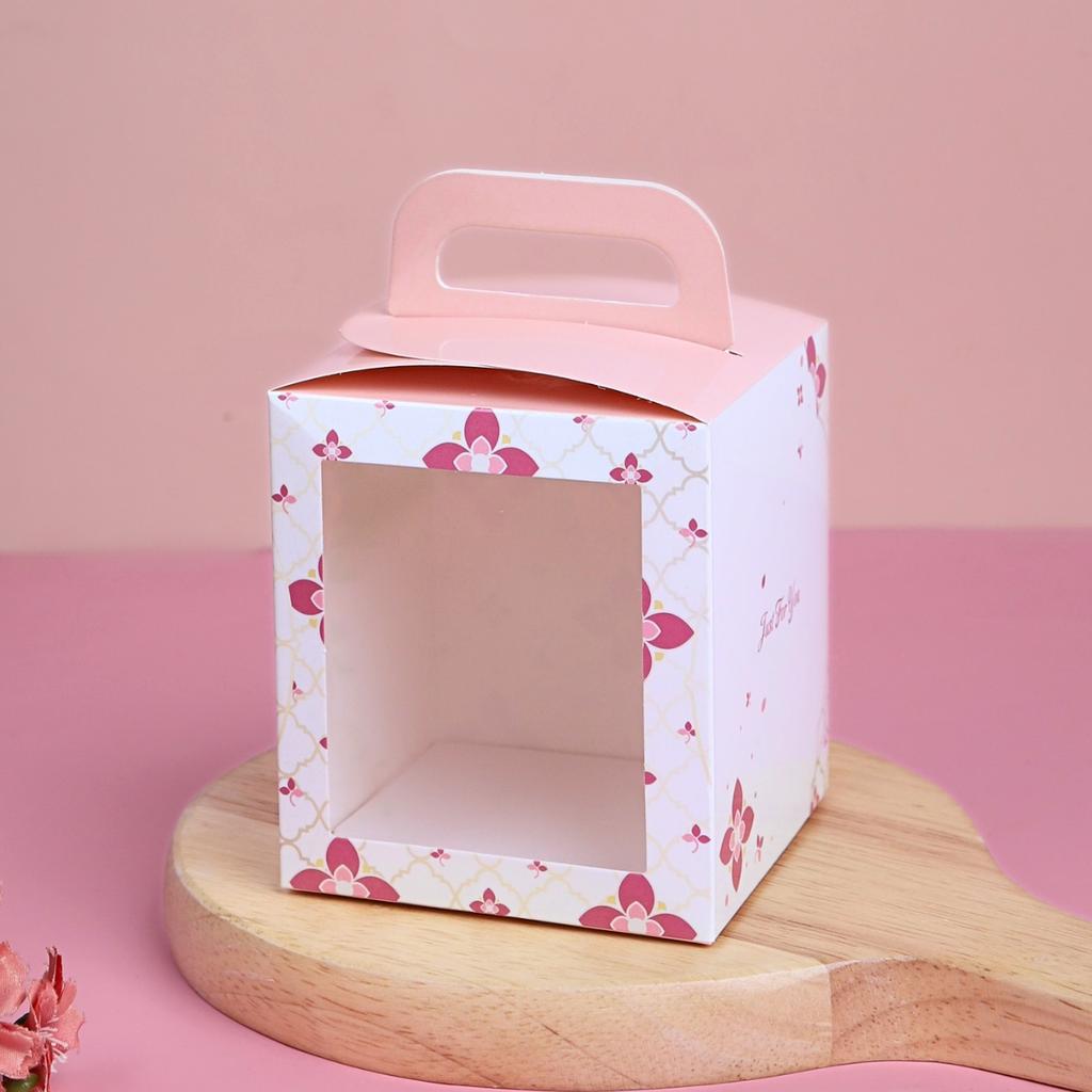 กล่องคุกกี้ ลาย Thai Flora 8x8x9 cm