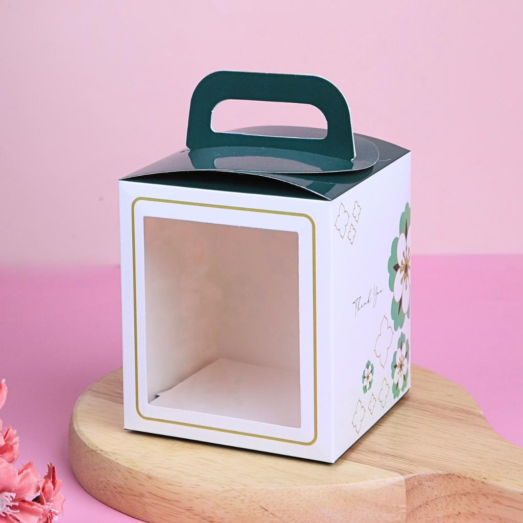 กล่องคุกกี้ ลาย Thai Emerald 8x8x9 cm