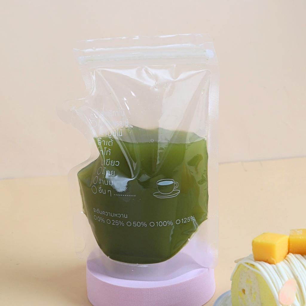 ถุงซิปล็อคใส่น้ำ 250 ml. พิมพ์ลายเมนู