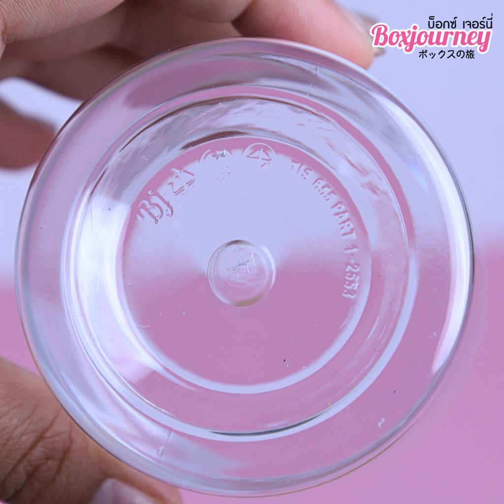 กระปุกพลาสติก PET ขนาด 6.5 x 8 ซม. ฝาอะลูมิเนียมสีโรสโกลด์ 