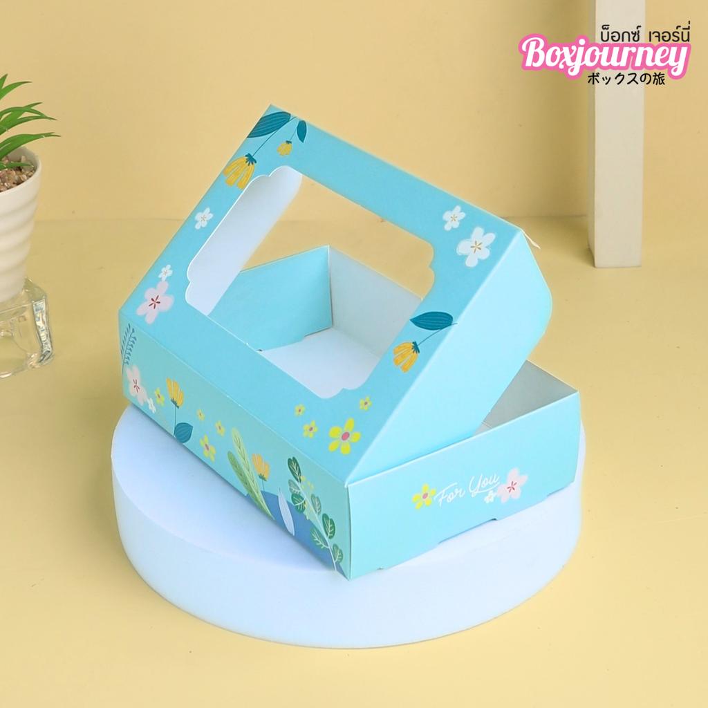 กล่องบราวนี่ ลาย Bloom Tale 10x15.5x3.8 cm