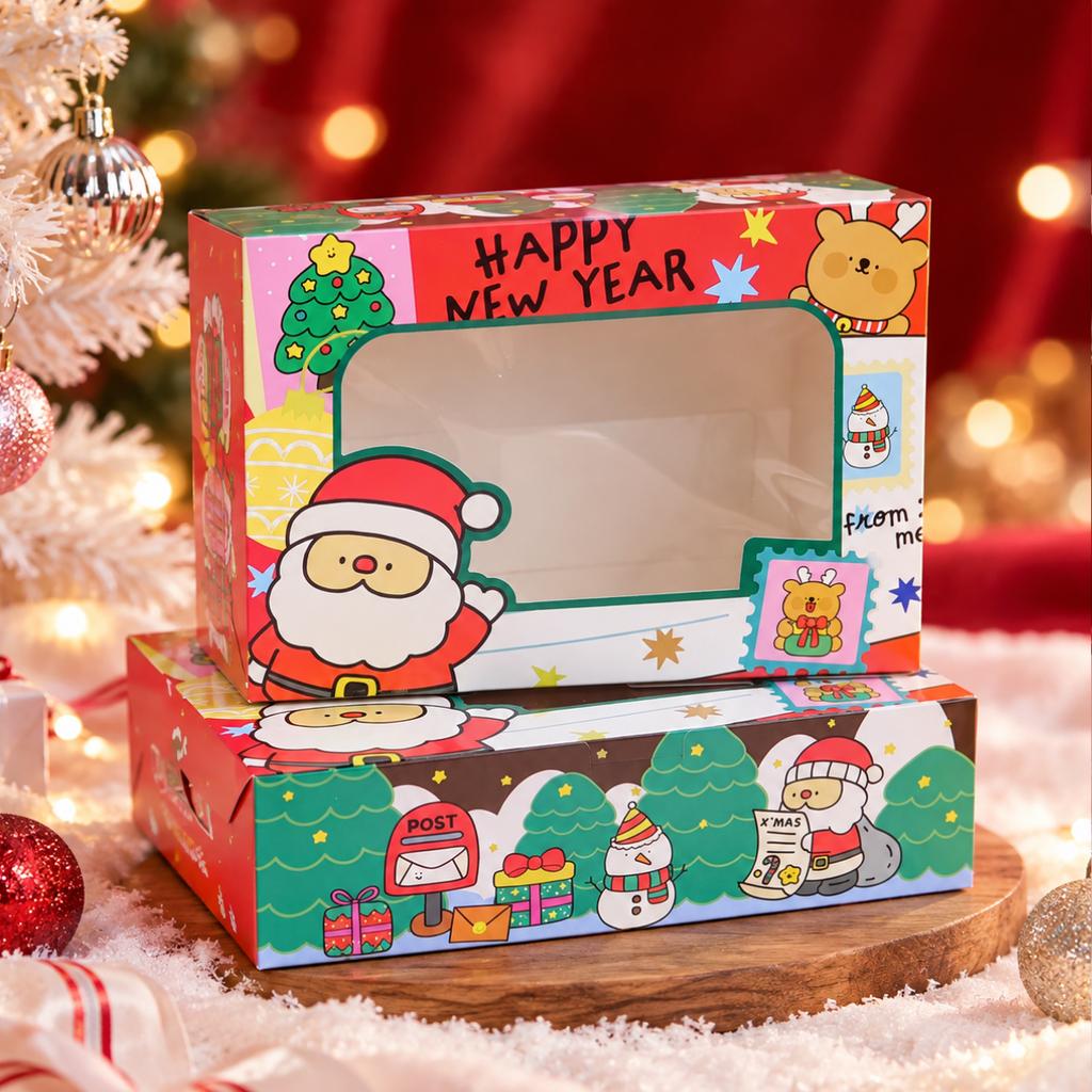 กล่องทรงแบน ลาย Dear Santa  15x22x6.2 ซม.