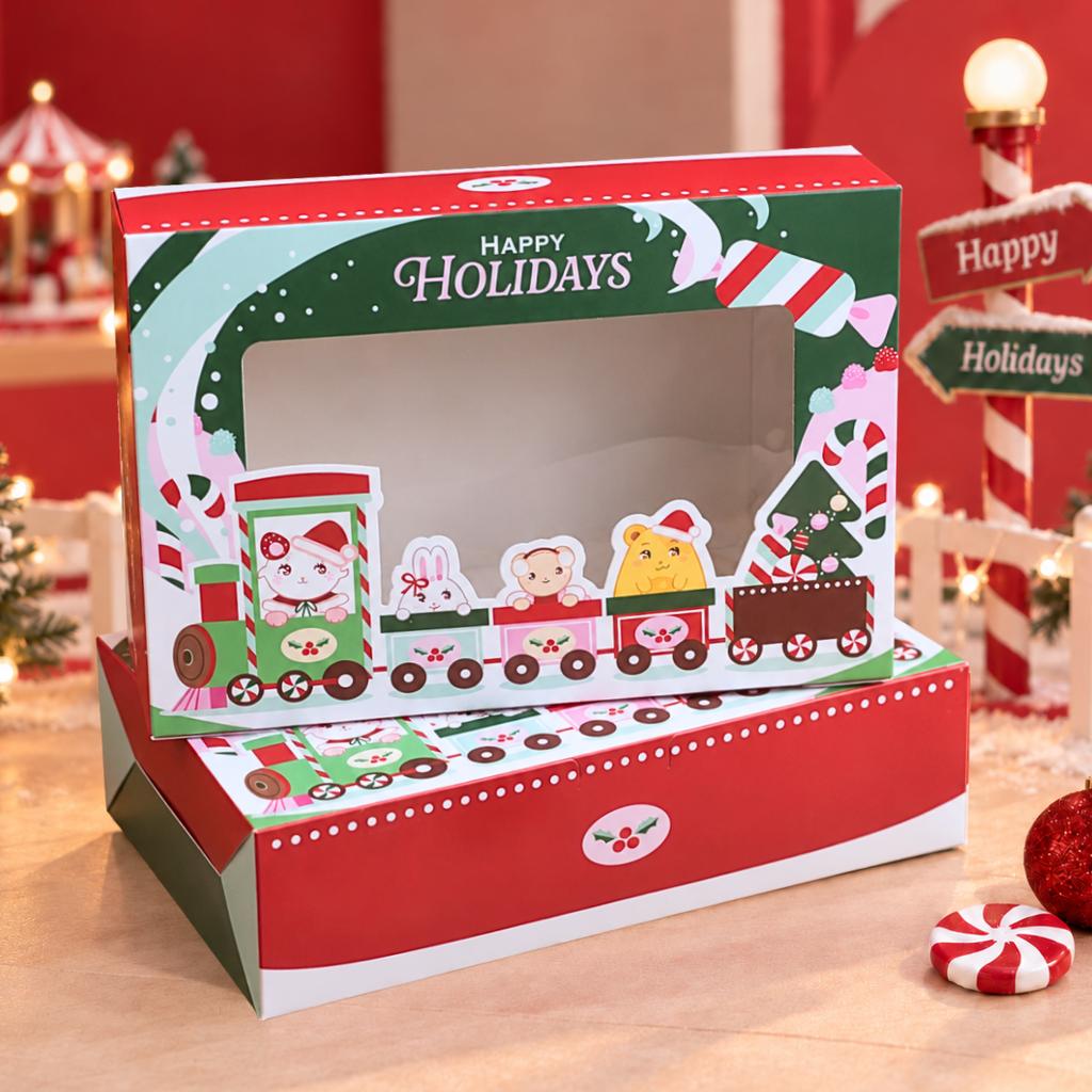 กล่องทรงแบน ลาย Nanami & Friends Christmasland 15x22x6.2 ซม.