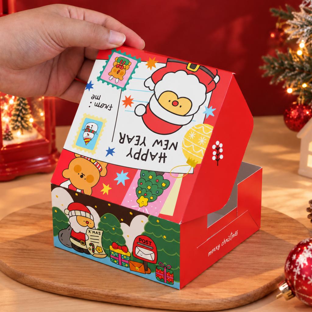 กล่องสแน็คเล็ก ลาย Dear Santa 12.7x12.7x6.5 ซม.