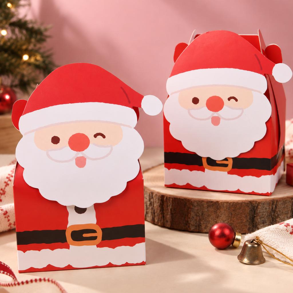กล่องคุกกี้หูหิ้ว ลาย Little Santa 11 x 8.5 x 15 ซม.