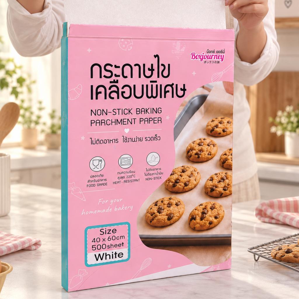 กระดาษไขเคลือบพิเศษ สีขาว (แบบแผ่น) ขนาด 40 X 60  ซม.