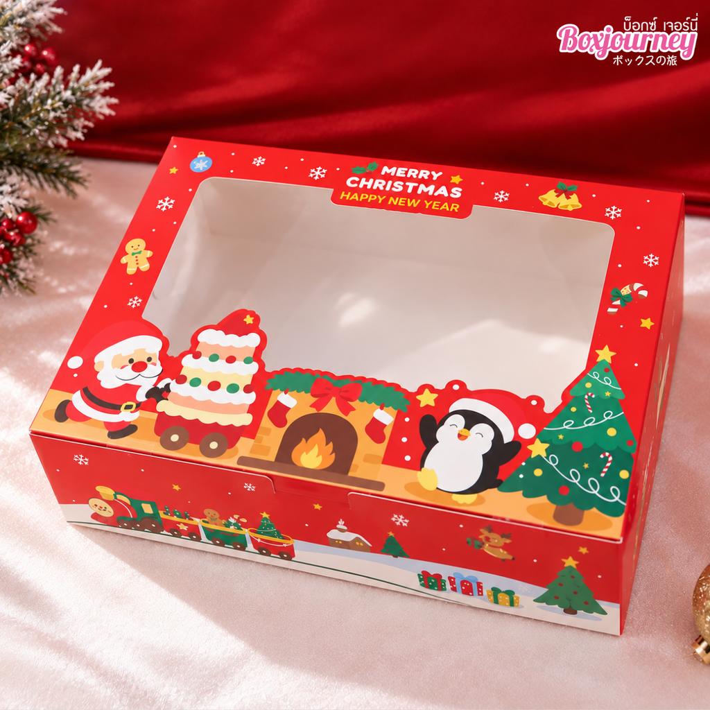 กล่องทรงแบน ลาย Holiday Cheer  15x22x6.2 ซม.