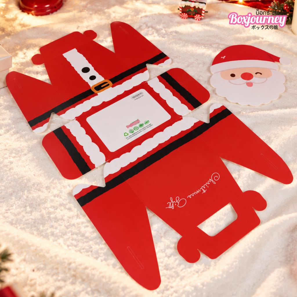 กล่องคุกกี้หูหิ้ว ลาย Little Santa 11 x 8.5 x 15 ซม.