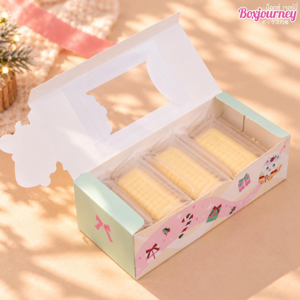 Pineapple pie box, Nanami & Friends Christmasland, 8x18x5.5 cm.