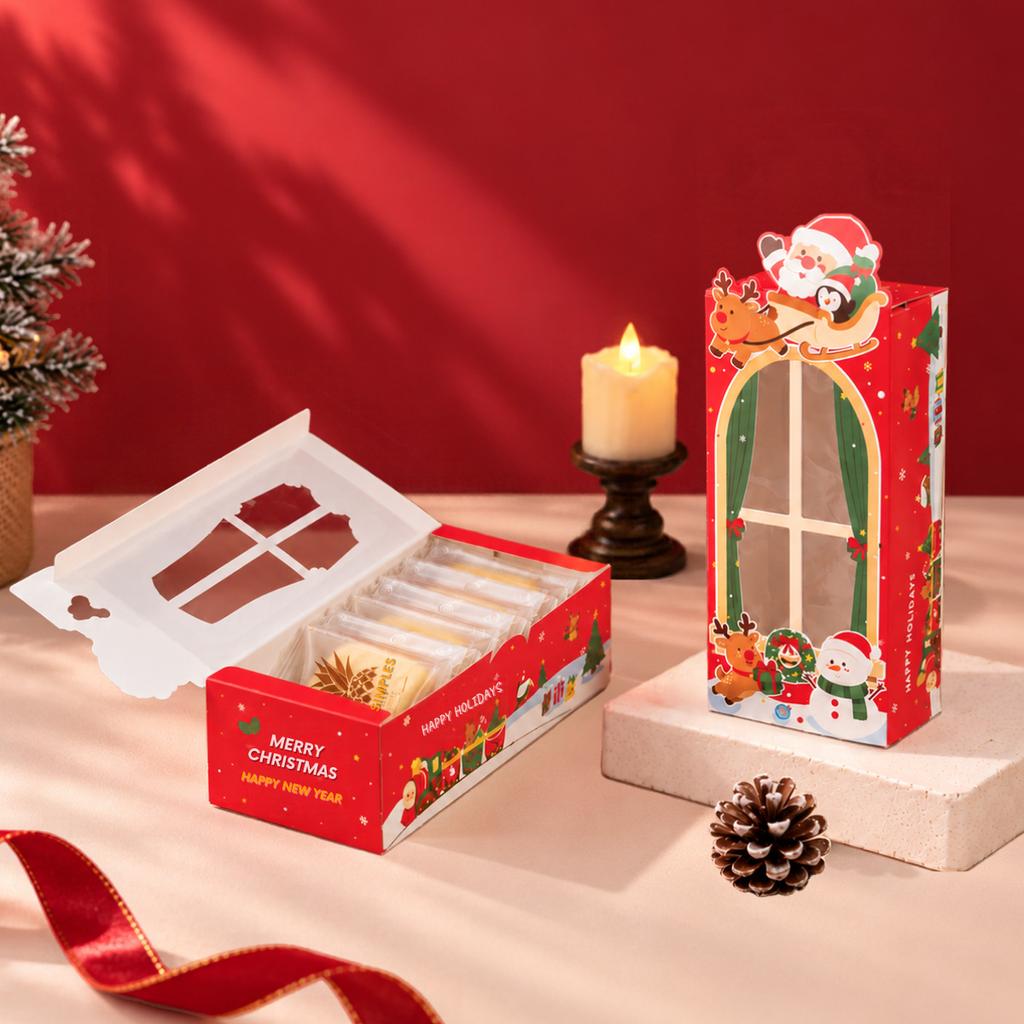 กล่องใส่พายสับปะรด ลาย Holiday Cheer 8 x 18 x 5.5 ซม.