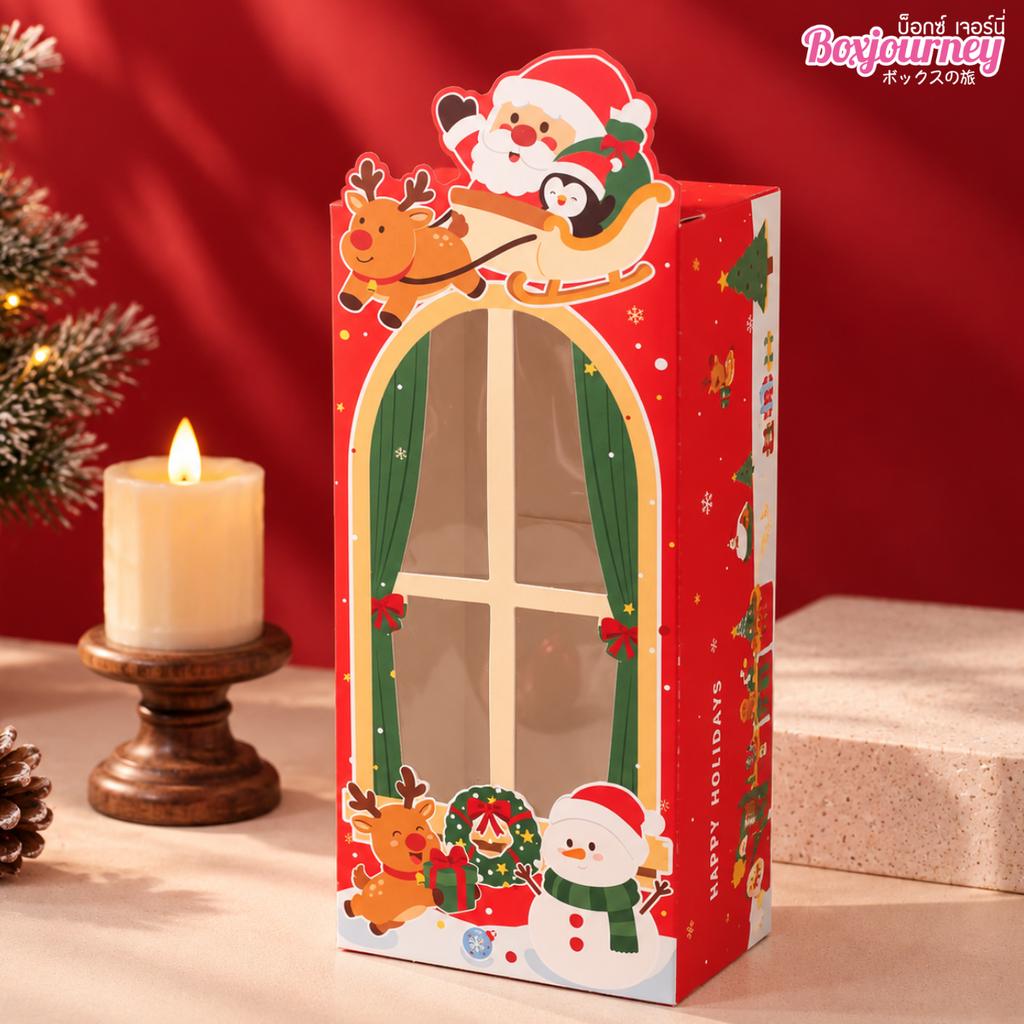 กล่องใส่พายสับปะรด ลาย Holiday Cheer 8 x 18 x 5.5 ซม.