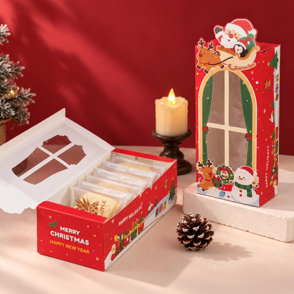 กล่องใส่พายสับปะรด ลาย Holiday Cheer 8 x 18 x 5.5 ซม.