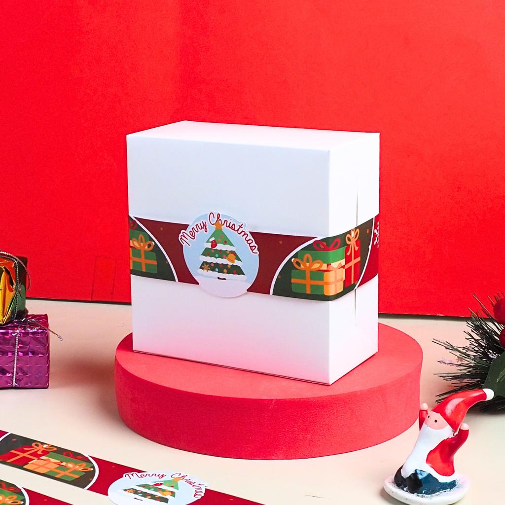 สายคาดกล่อง ลาย Merry Gift Garden ขนาด 3.5x42 ซม.